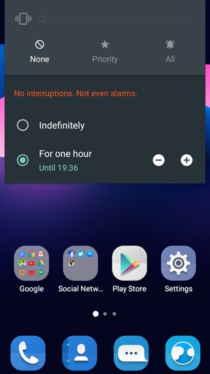 Select None to change to silent mode