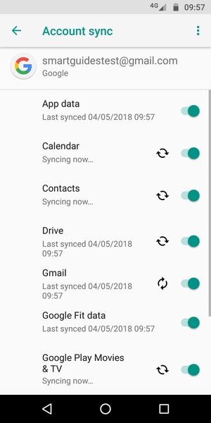 Your contacts from Google will now be synced to your phone