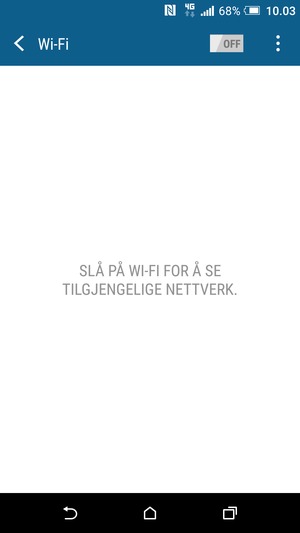 Slå Wi-Fi på