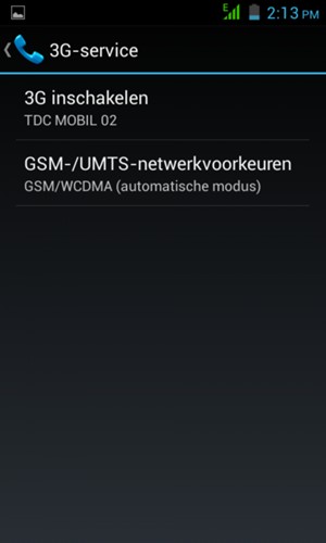 Selecteer GSM-/UMTS-netwerkvoorkeuren