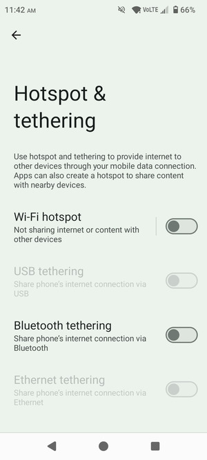 Select Wi-Fi hotspot