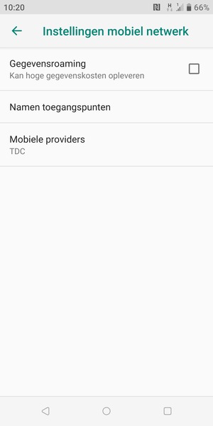 Om van netwerk te wisselen in geval van netwerkproblemen, selecteert u Mobiele providers