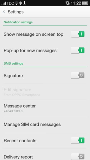 Select Message center