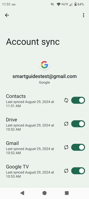 Your contacts from Google will now be synced to your ZTE