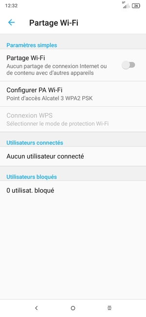 Sélectionnez Configurer PA Wi-Fi