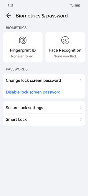 Your phone is now secure with a screen lock