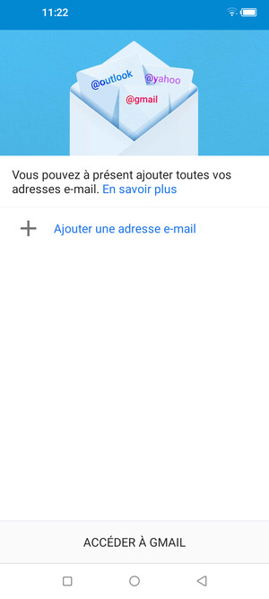 Sélectionnez Ajouter une adresse e-mail