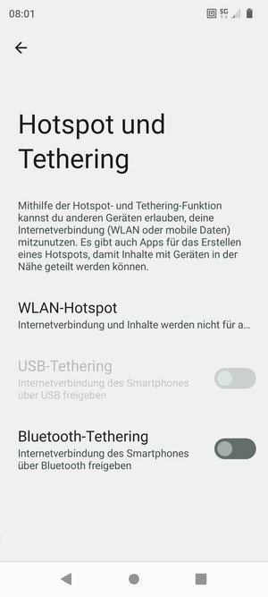 Wählen Sie WLAN-Hotspot