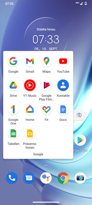 Wählen Sie Gmail