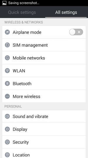 To change network if network problems occur, return to the All settings menu and select Mobile networks