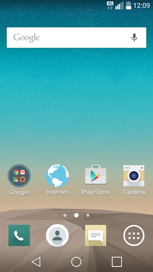 Return to the Home screen and select the Menu button