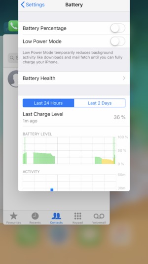 Swipe apps up to close them. This will save battery.