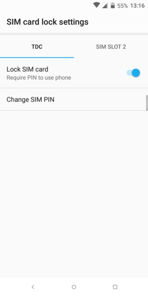 Select Tigo and select Change SIM PIN