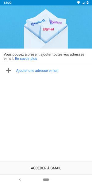 Sélectionnez Ajouter une adresse e-mail