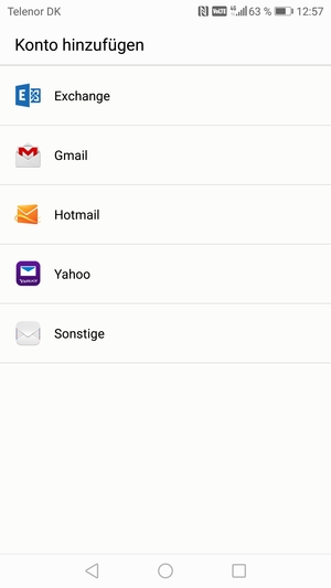 Wählen Sie Gmail