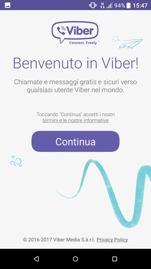 L'app è pronta per l'uso