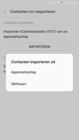 Selecteer SIM-kaart