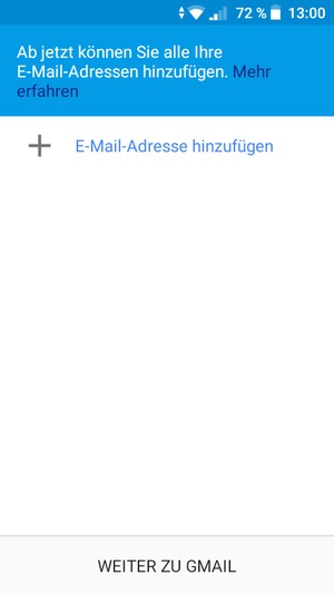 Wählen Sie E-Mail-Adresse hinzufügen