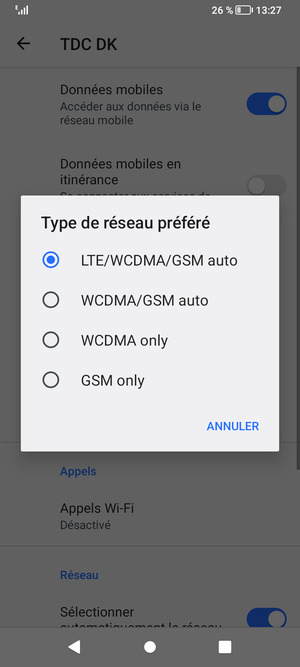 Sélectionnez votre option préférée