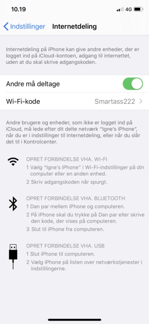 Vælg Wi-Fi-kode