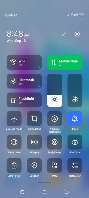 Select Adaptive brightness