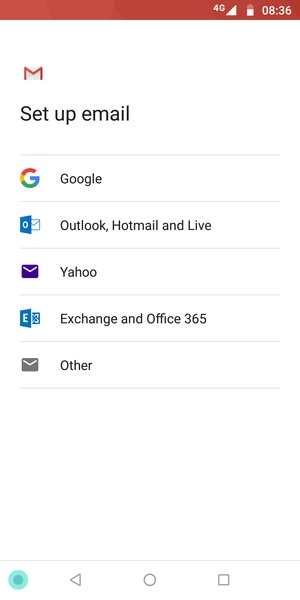 Select Exchange and Office 365