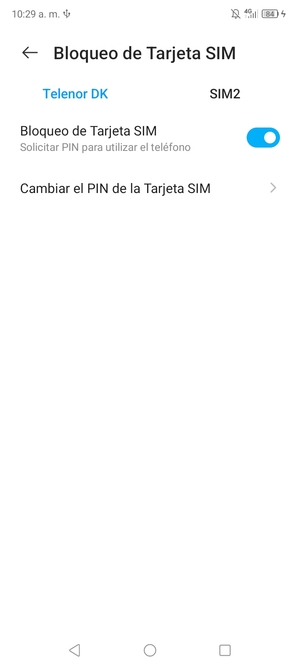 Seleccione Digicel y Cambiar el PIN de la Tarjeta SIM