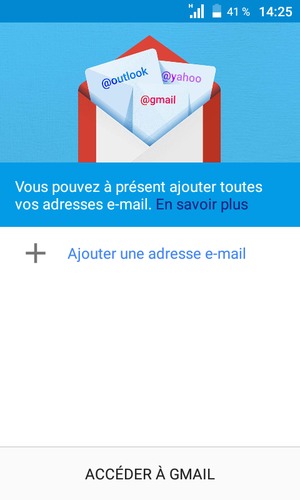 Sélectionnez Ajouter une adresse e-mail