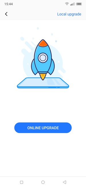 Select ONLINE UPGRADE