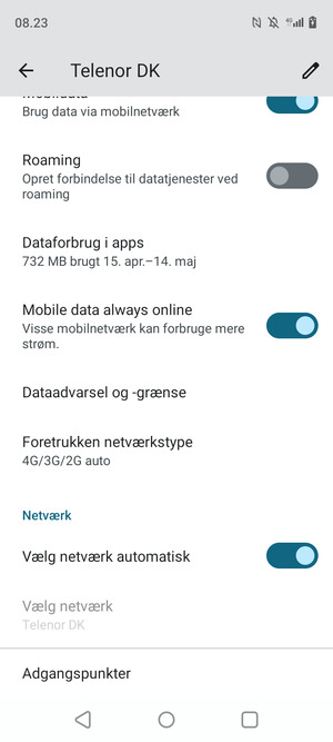 Scroll til og vælg Adgangspunkter