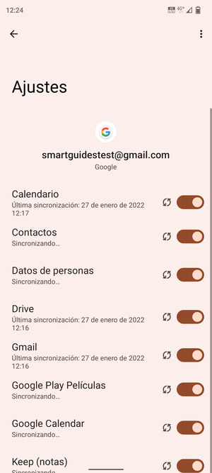 Su información será sincronizada