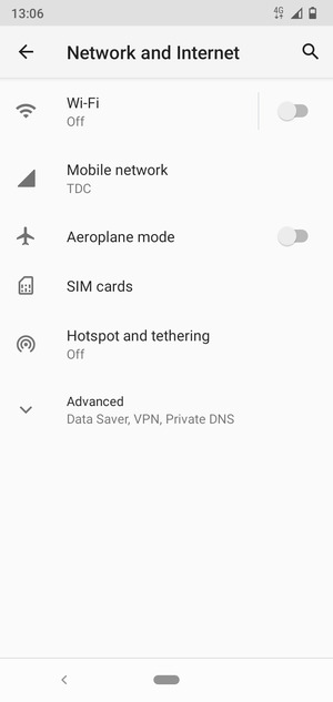 Select Hotspot and tethering