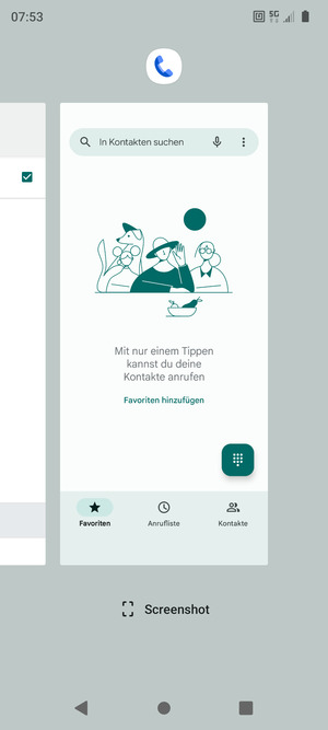 Apps nach oben streifen, um sie zu schliessen