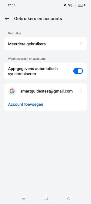 Selecteer uw Google-account