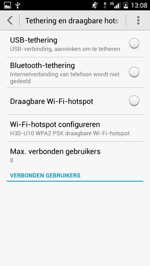 Selecteer Wi-Fi-hotspot configureren / Wi-Fi-hotspot