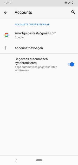 Selecteer uw Google-account