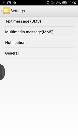 Select Text message(SMS)