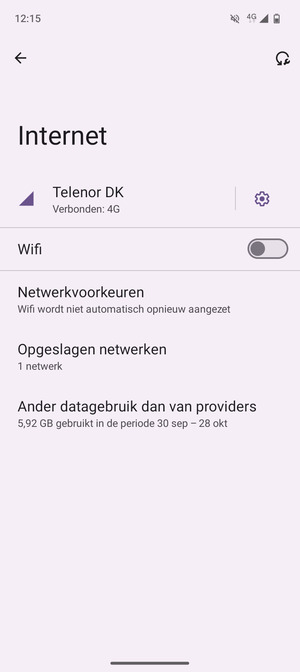 Schakel Wifi in