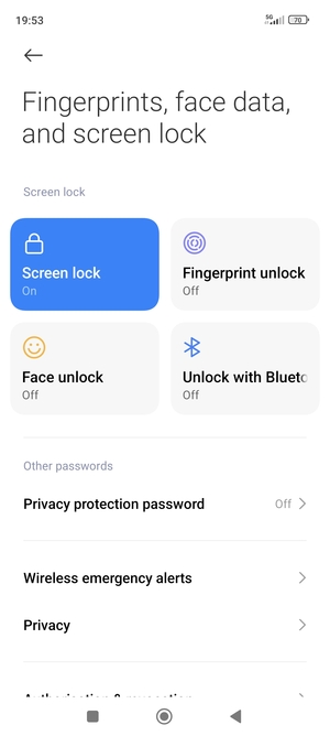 Your phone is now secure with a screen lock