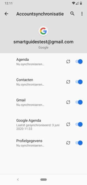 Uw contactpersonen van Google worden nu gesynchroniseerd met uw telefoon