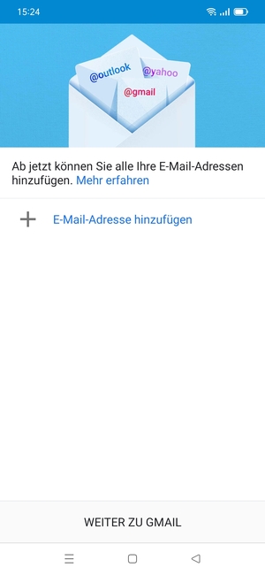 Wählen Sie E-Mail-Adresse hinzufügen