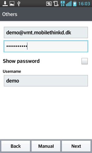 Enter your Email address, Password and Username. Select Next