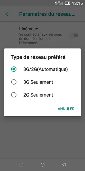 Sélectionnez votre option préférée