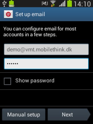 Enter your Email address and password. Select Next