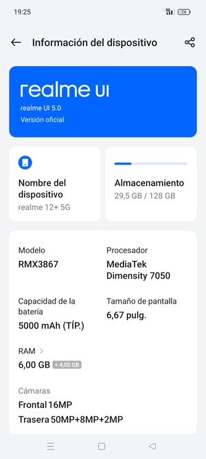 Seleccione realme UI