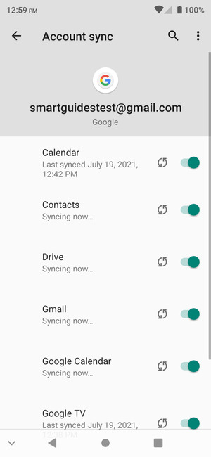 Your contacts from Google will now be synced to your ZTE