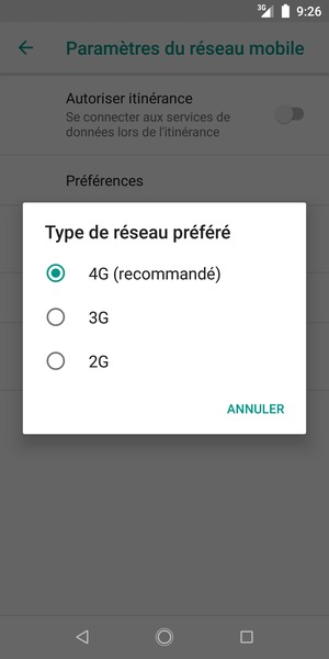 Sélectionnez votre option préférée