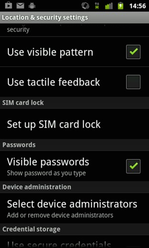 To change the PIN for the SIM card, return to the Security / Location & security menu and select Set up SIM card lock