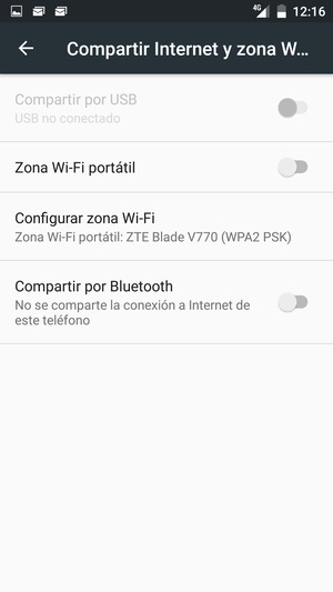 Seleccione Configurar zona Wi-Fi