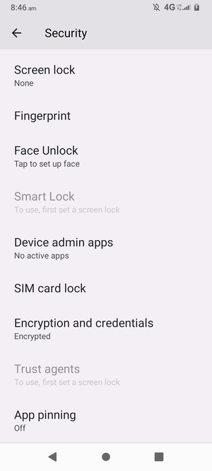 To change the PIN for the SIM card, go to the Security menu and scroll to and select SIM card lock